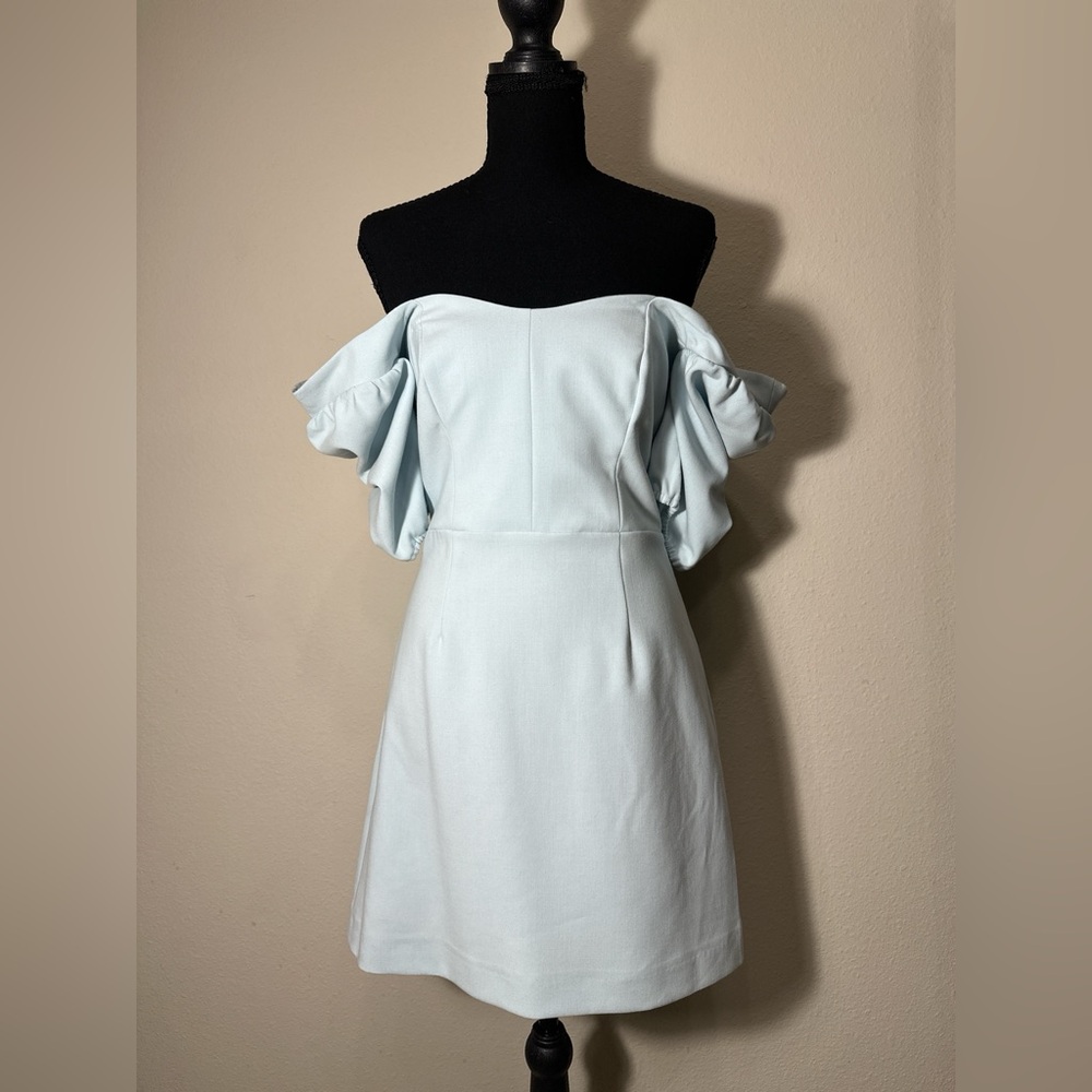 NWT Size 4 French Connection Light Dream Blue Dress